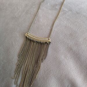 Pilgrim Gold Fringe Necklace
